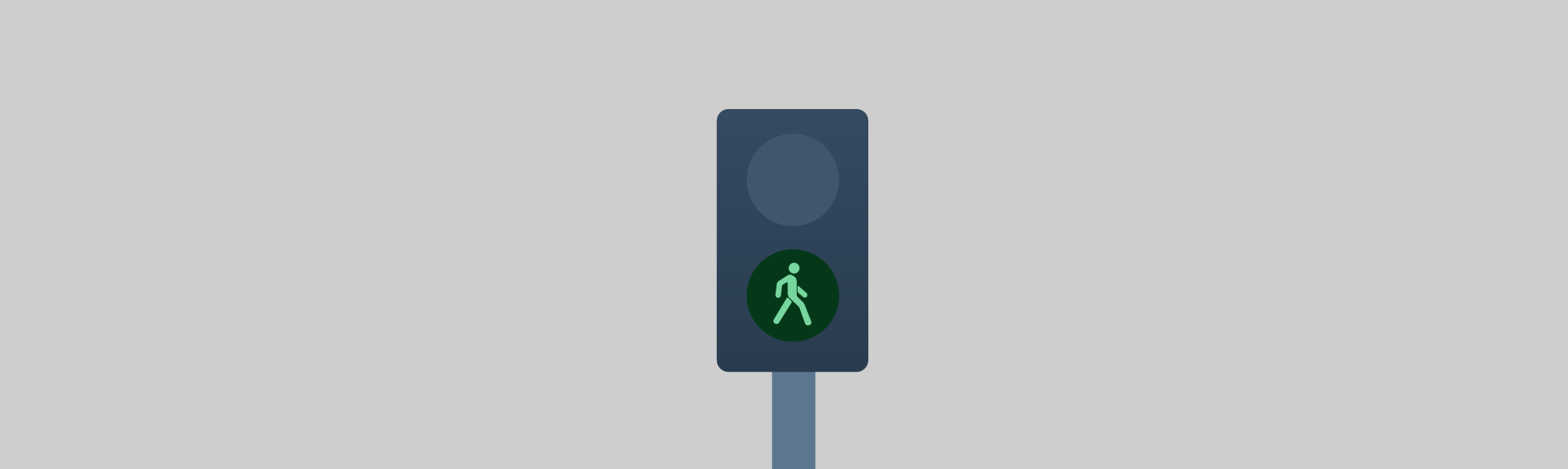 Traffic lights & pavement markings - What does this pedestrian signal mean?